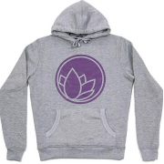 Nanolex Hooded Sweatshirt Grey / Purple