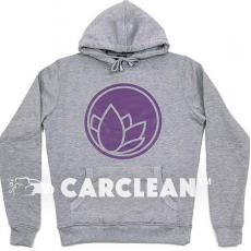 Nanolex Hooded Sweatshirt Grey / Purple