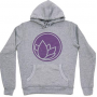 Nanolex Hooded Sweatshirt Grey / Purple