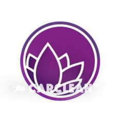 Sticker purple 5 cm diametr
